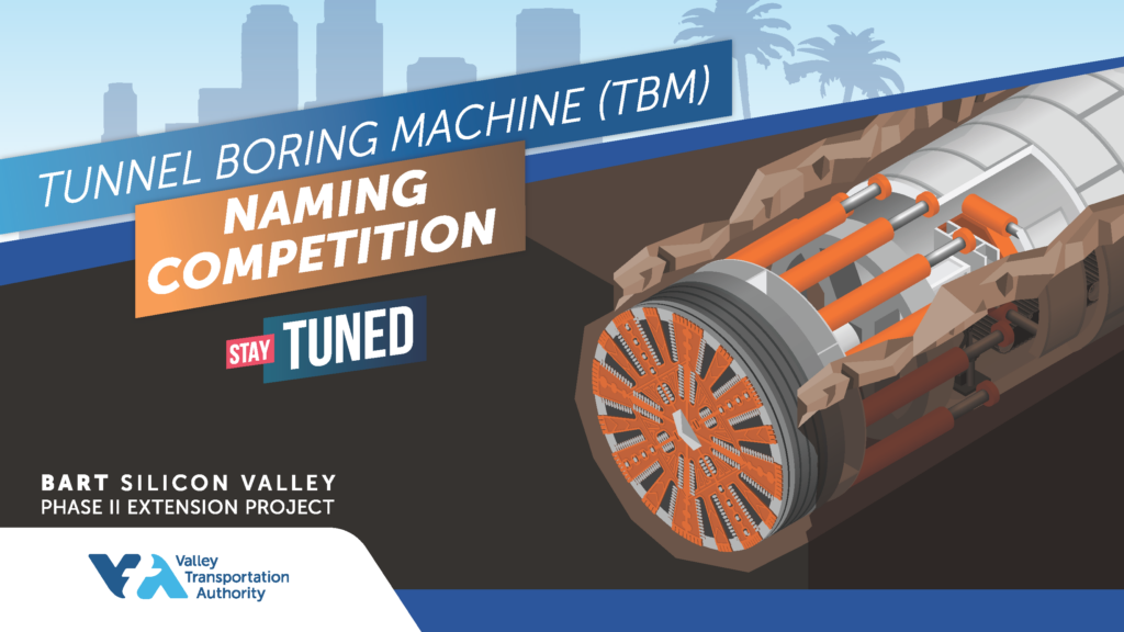 An image of Tunnel Boring Machine (TBM) Naming Competition flyer.