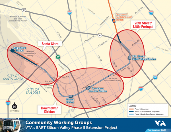 map of Community Working Groups