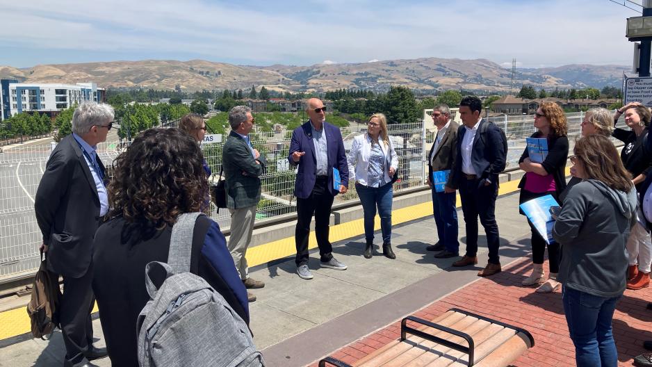 photo of team hosting Metropolitan Transportation Committee on tour