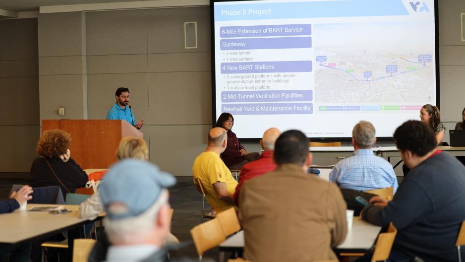 photo of public meeting with San José Downtown Residents Association