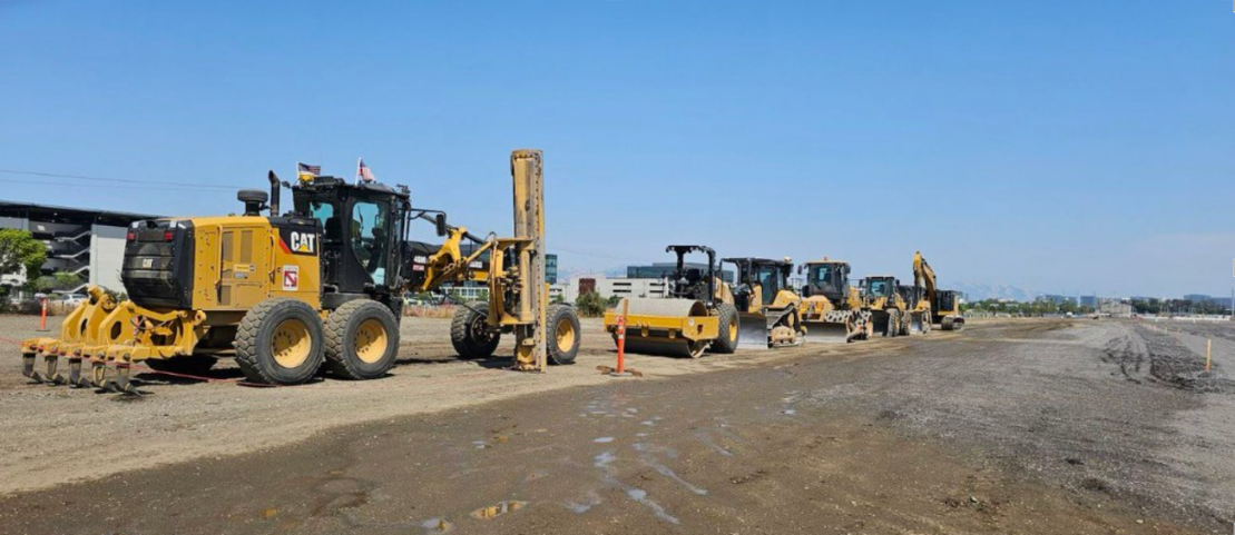 photo of grading operations at the West Portal