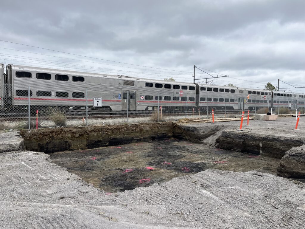Excavation for the Y-Panel Tripping Frame slab.
