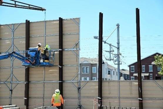 photo of noise wall section
