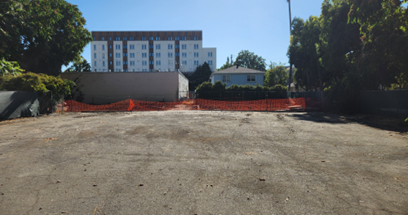 After photo of the burned building site located at the corner of N 13th Street & E Santa Clara Street
